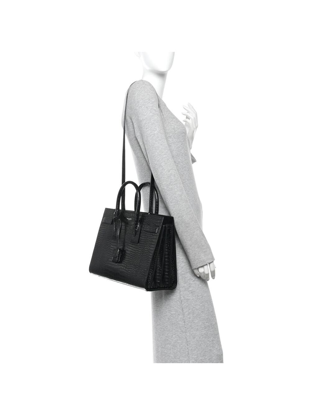 Saint Laurent Calfskin Crocodile #363262S18B